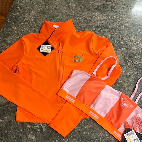 NWT Puma X Dua Lipa Sports Bra and Zip Up Jacket! - Picture 8 of 9